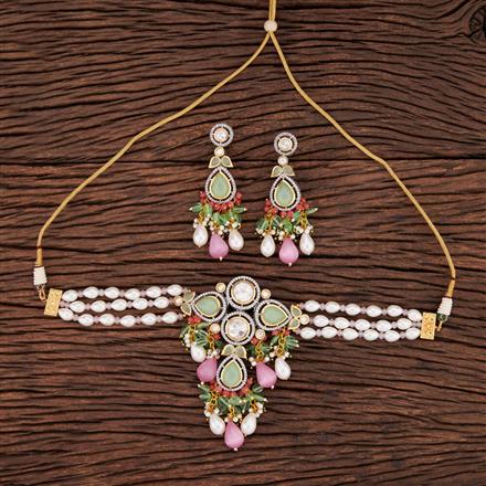 Kundan Mala Designer Necklace With 2 Tone Plating