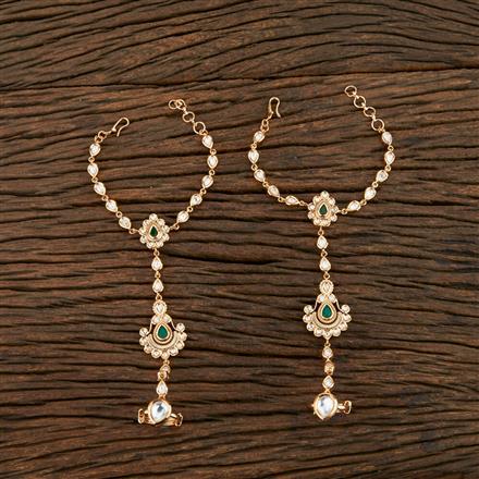 Kundan Classic Hath Pan With Gold Plating