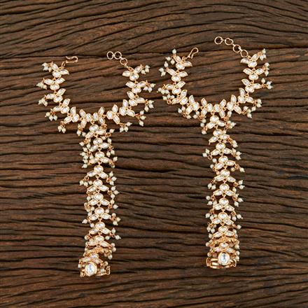 Kundan Classic Hath Pan With Gold Plating