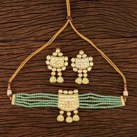 Kundan Choker Necklace with gold plating