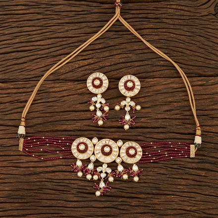 Kundan Designer Necklace With Gold Plating