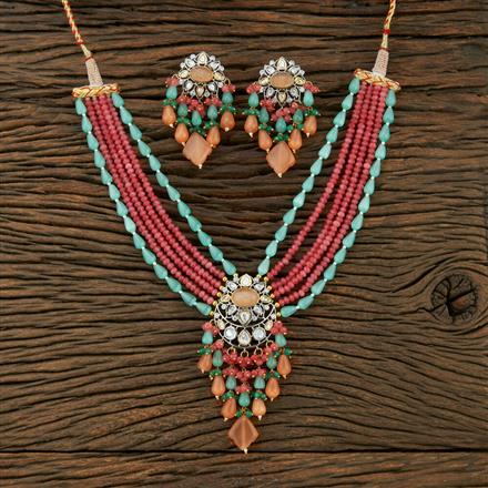 Kundan Designer Necklace With 2 Tone Plating