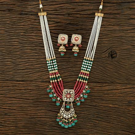 Kundan Designer Pendant Set With Gold Plating