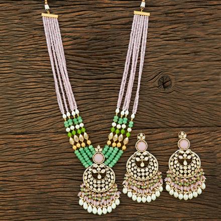 Kundan Classic Pendant Set with Gold Plating