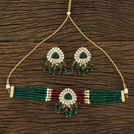 Kundan Designer Necklace With Gold Plating