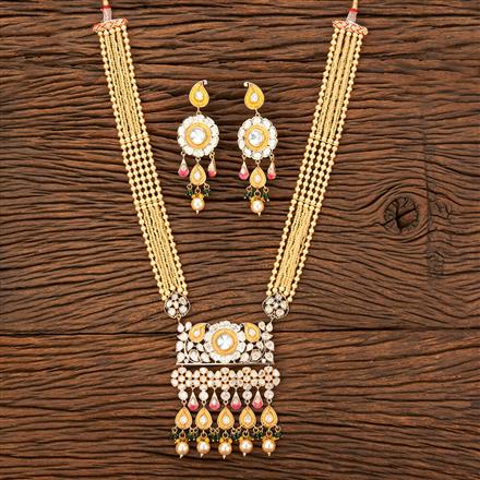 Kundan Mala Pendant Set With Gold Plating