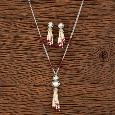 Kundan Mala Pendant Set With 2 Tone Plating