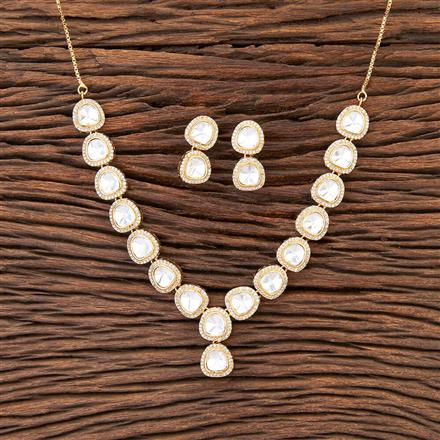 Kundan Delicate Necklace With Gold Plating