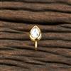 Kundan Delicate Nose Ring With Gold Plating