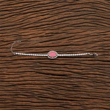 Kundan Adjustable Bracelet With 2 Tone Plating