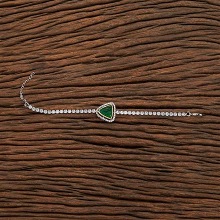 Kundan Adjustable Bracelet With 2 Tone Plating