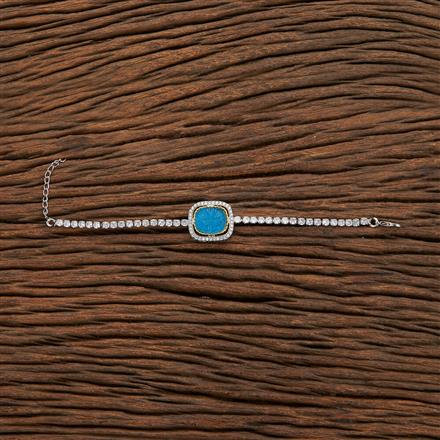 Kundan Adjustable Bracelet With 2 Tone Plating