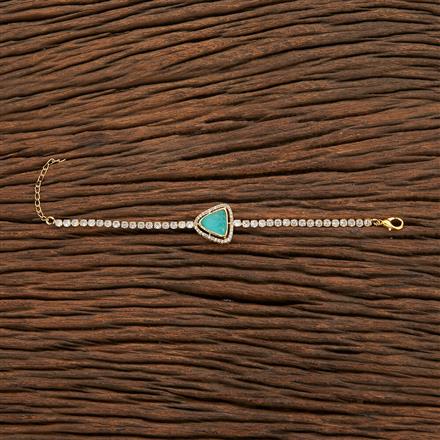 Kundan Adjustable Bracelet With Gold Plating
