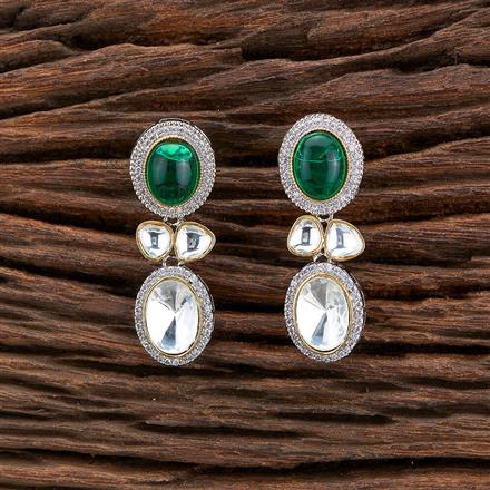 Kundan Classic Earring With 2 Tone Plating