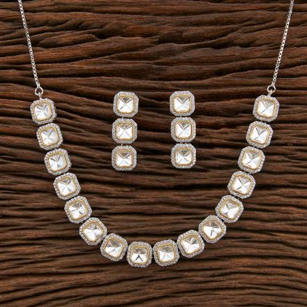 Kundan Classic Necklace With 2 Tone Plating