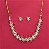 Kundan Classic Necklace With Rose Gold Plating