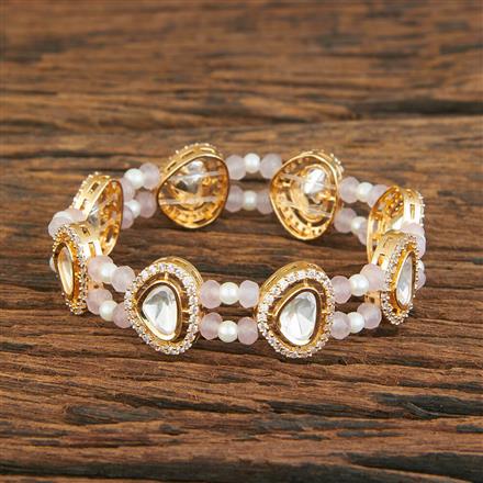 Kundan Classic Bracelet With Gold Plating