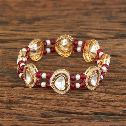 Kundan Classic Bracelet With Gold Plating