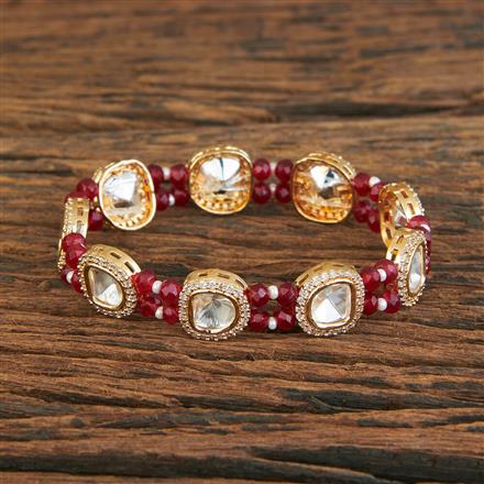 Kundan Classic Bracelet With Gold Plating