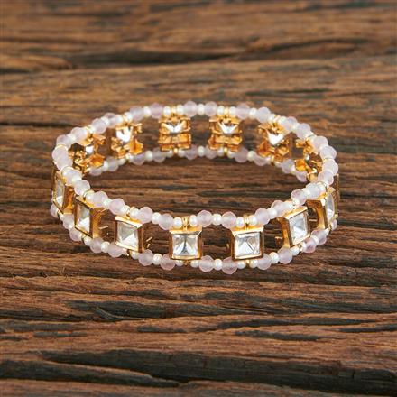 Kundan Classic Bracelet With Gold Plating