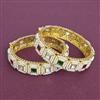 Kundan Openable Bangles With Gold Plating