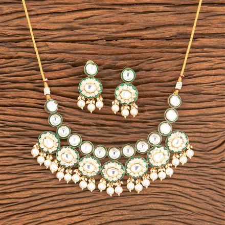 Kundan Moti Necklace With Gold Plating