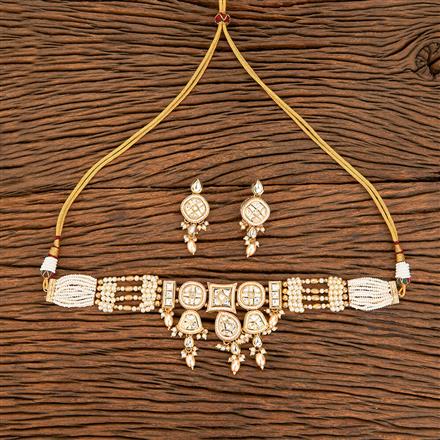 Kundan Choker Necklace With Gold Plating