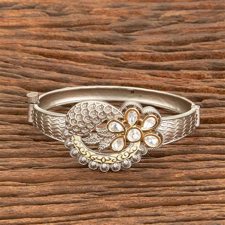 Kundan Openable Kada With 2Tone Plating