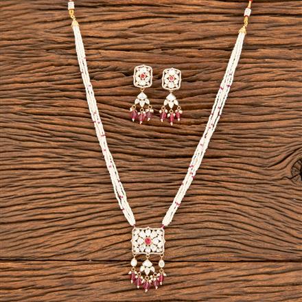 Antique Pearl Pendant Set With Gold Plating