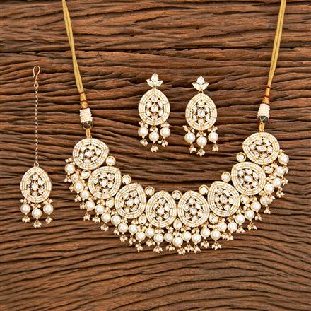 Kundan Mukut Necklace With Gold Plating