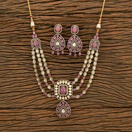 Kundan Classic Necklace With Victorian Plating