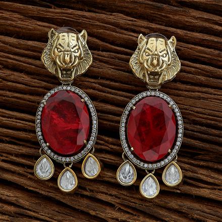 Kundan Classic Earring With Victorian Plating