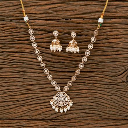 Kundan Moti Necklace With Gold Plating