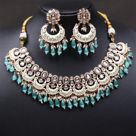Kundan Pearl Necklace With Gold Plating