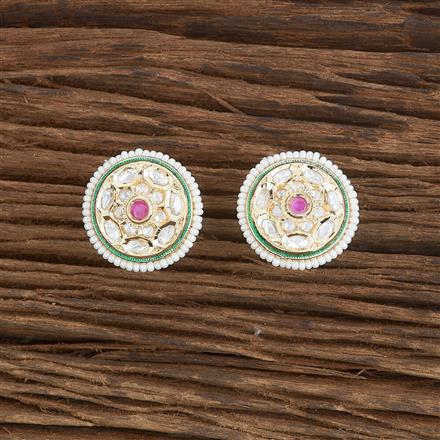 Kundan Meenakari Earring With Gold Plating