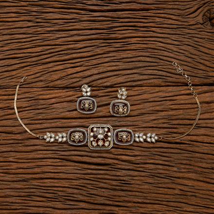 Kundan Classic Necklace With Victorian Plating