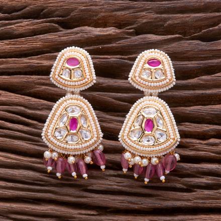 Kundan Pearl Earring With Gold Plating