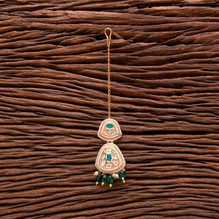 Kundan Moti Tikka With Gold Plating