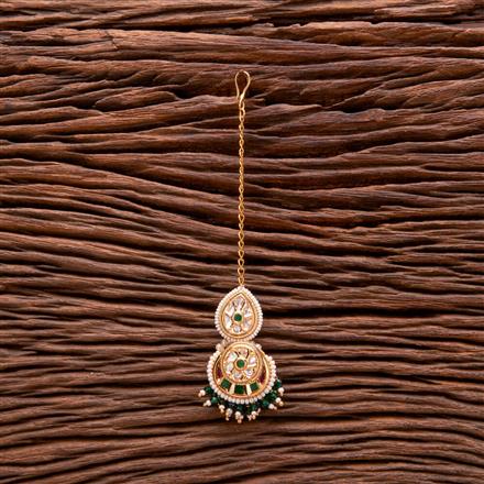 Kundan Pearl Tikka With Gold Plating