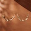 Kundan Pearl Ear Chain With Gold Plating