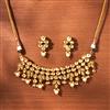 Kundan Pearl Necklace With Gold Plating