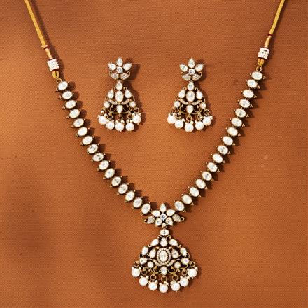 Kundan Classic Necklace With Victorian Plating