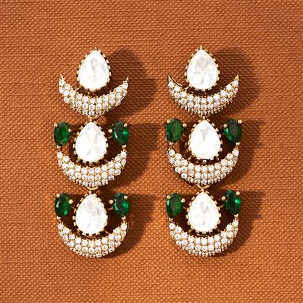 Kundan Classic Earring With Victorian Plating
