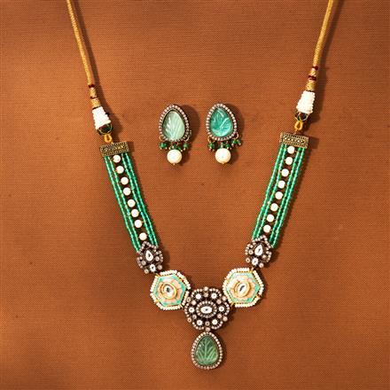 Kundan Choker Necklace With Victorian Plating