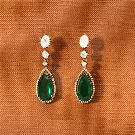 Kundan Delicate Earring With Victorian Plating