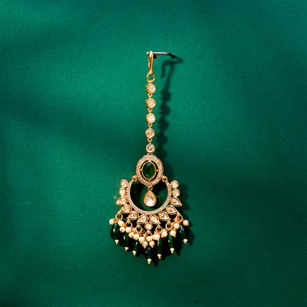 Kundan Chand Tikka With Rose Gold Plating