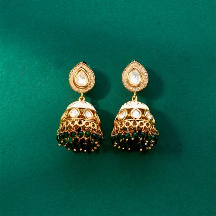 Kundan Meenakari Earring With Gold Plating