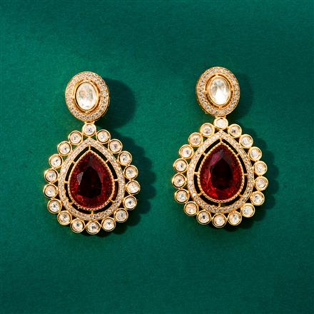 Kundan Classic Earring With Gold Plating