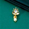 Kundan Pearl Nose Ring With Gold Plating