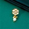 Kundan Moti Nose Ring With Gold Plating